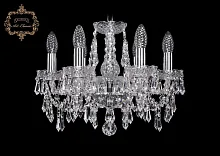 Люстра подвесная хрустальная 11.23.6.141.Cr.Dr Богемиа Арт Классик прозрачная на 6 ламп, основание хром в стиле классический Люстра подвесная хрустальная 11.23.6.141.Cr.Dr Богемиа Арт Классик прозрачная на 6 ламп, основание хром в стиле классический